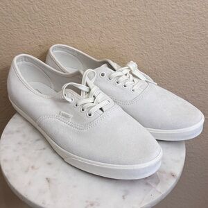 NEW Women Vans Vault OG Authentic Suede Off White Womens Casual Shoes Sz 10